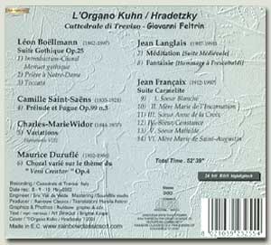 retro copertina Il nuovo organo Kuhn-Hradetzky